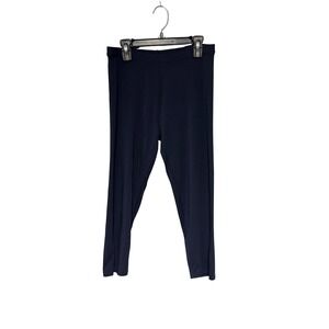 Boden Navy Blue Cropped Leggings Stretch Casual Pants Women's US Size 8